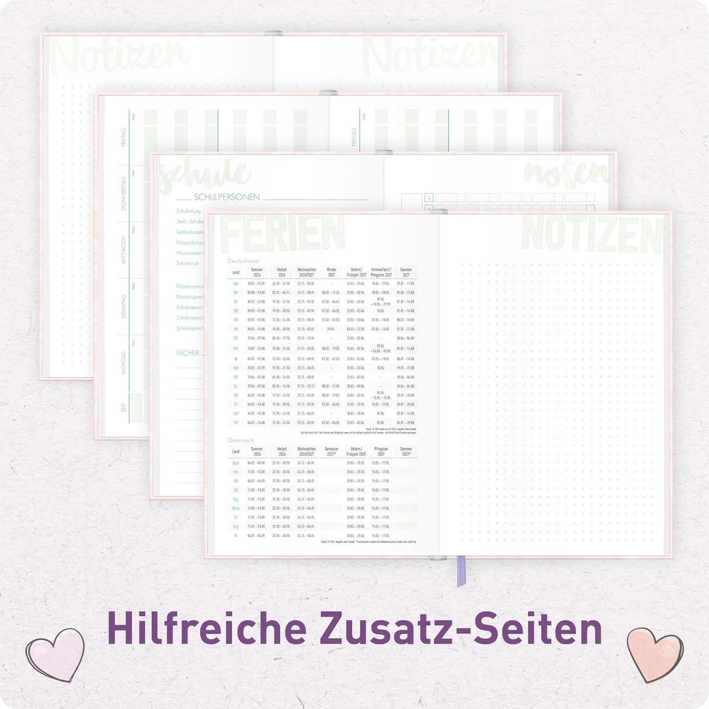 Schulstuff Schüler-Timer 2026/2027 / A5 / Candy / Häfft-Verlag