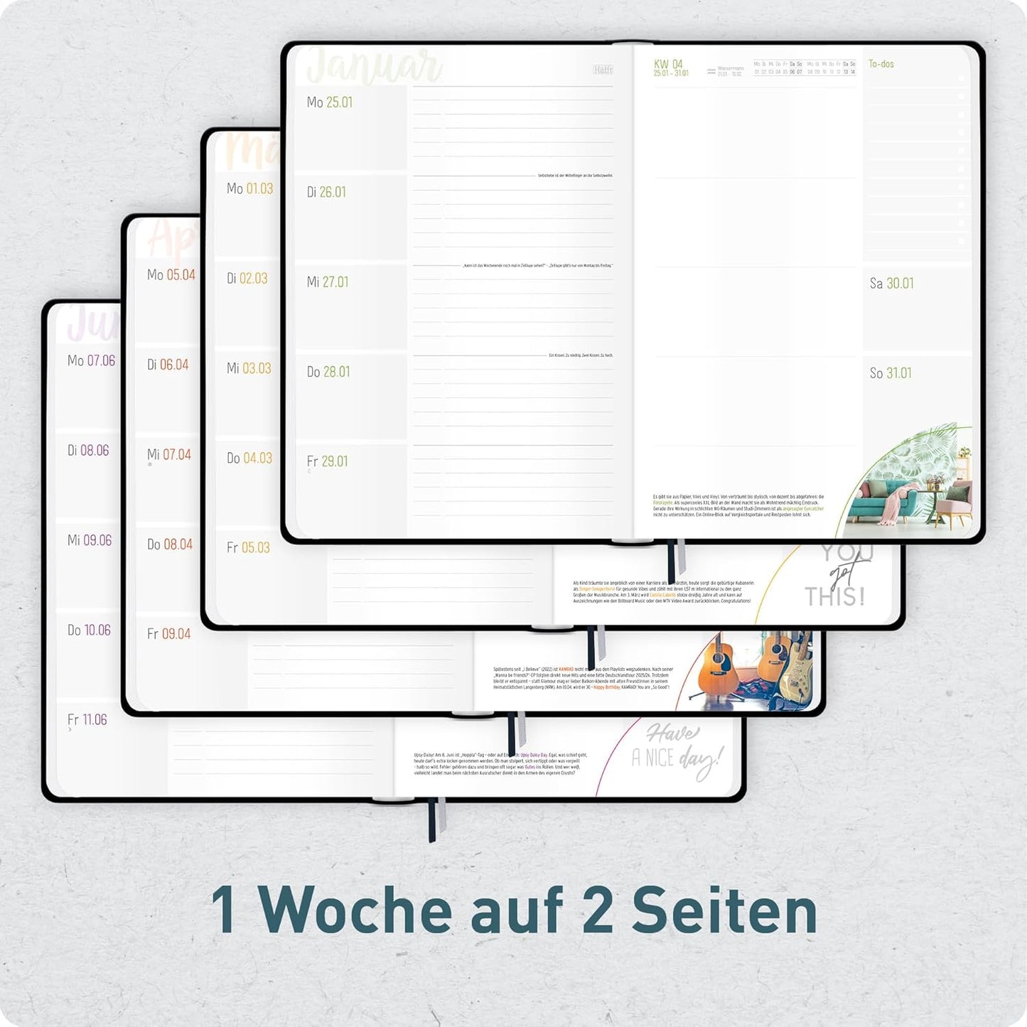Häfft-Timer Jugendkalender 2026/2027 / A5 / Black Edition / Häfft-Verlag