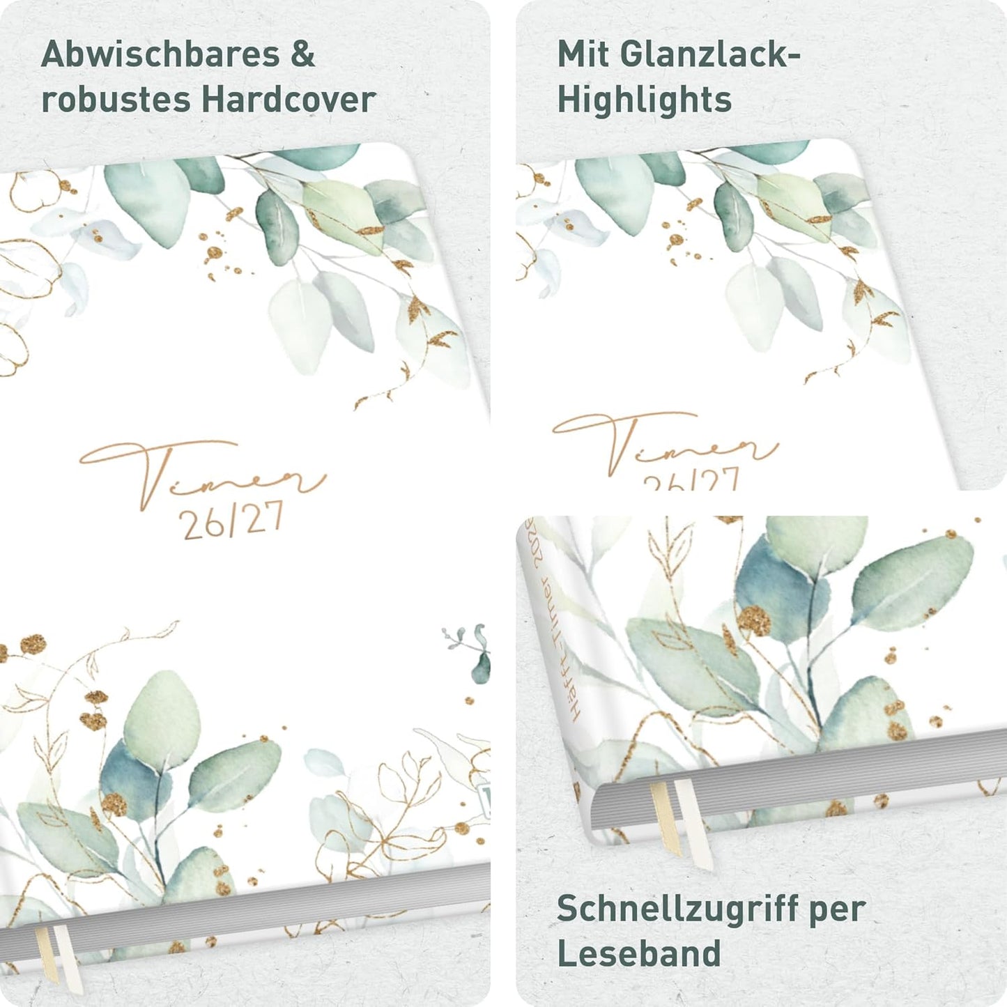 Häfft-Timer Jugendkalender 2026/2027 / A5 / Blattgold / Häfft-Verlag