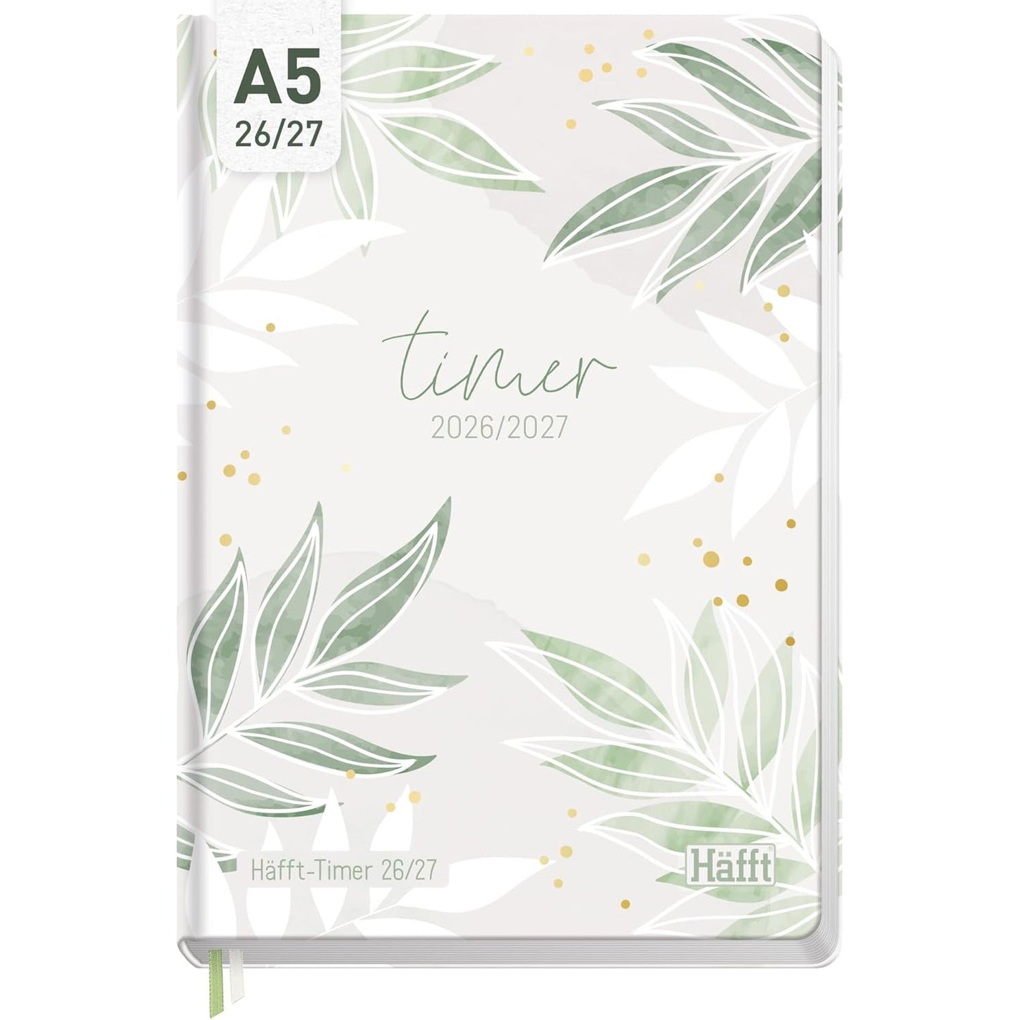 Häfft-Timer Jugendkalender 2026/2027 / A5 / Pure Leaves / Häfft-Verlag