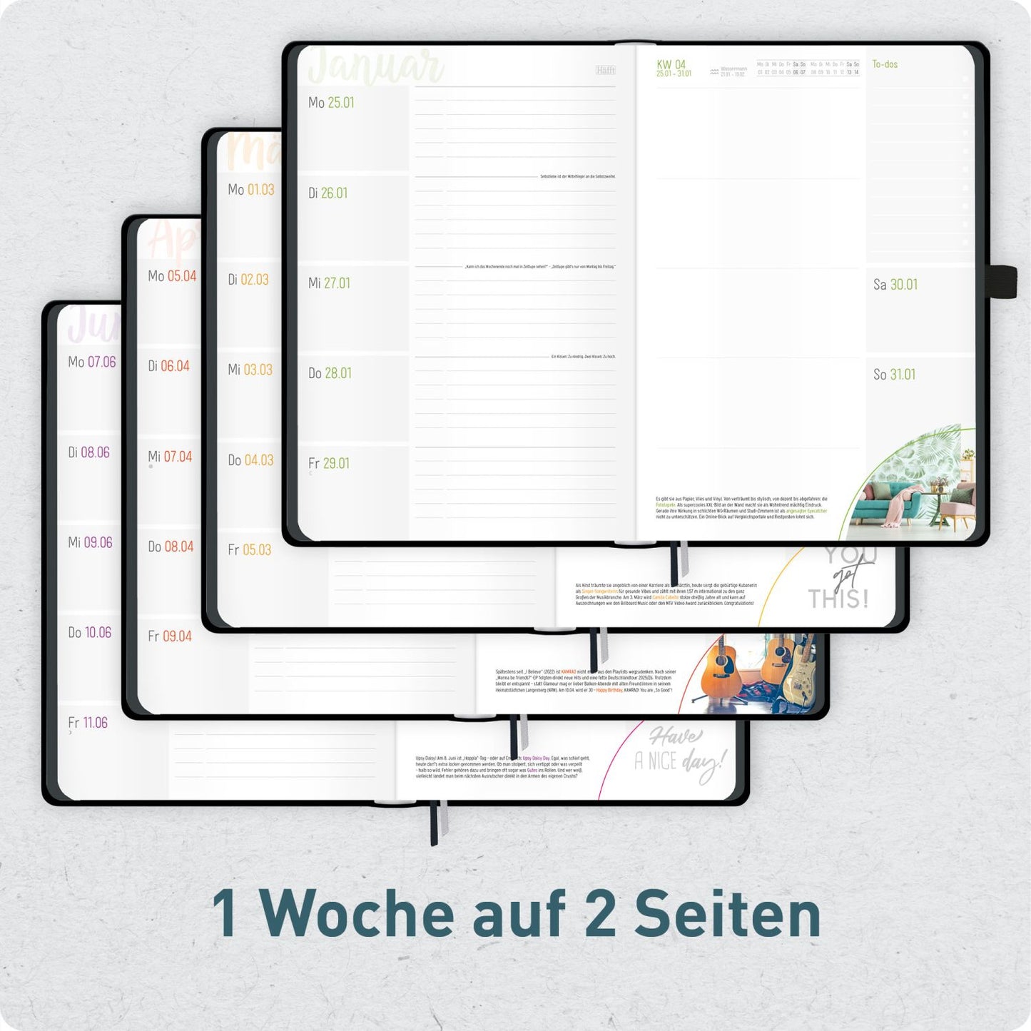 Häfft-Timer Deluxe Jugendkalender 2026/2027 / A5 / Black Edition / Häfft-Verlag