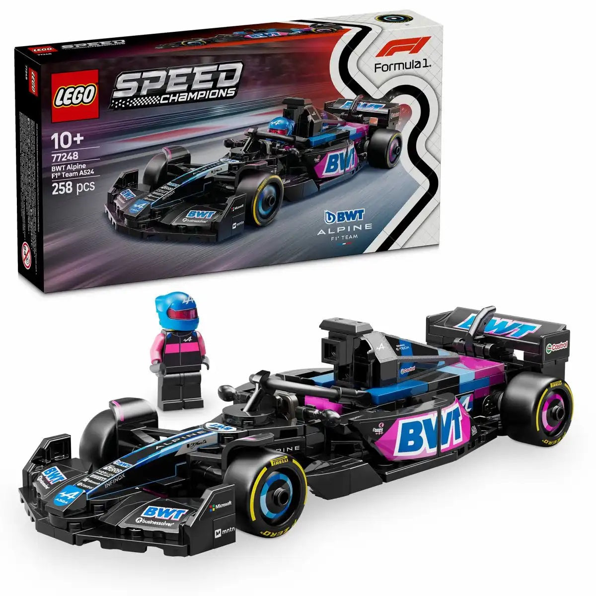 LEGO® Speed Champions BWT Alpine F1® Team A524 Rennauto (77248)