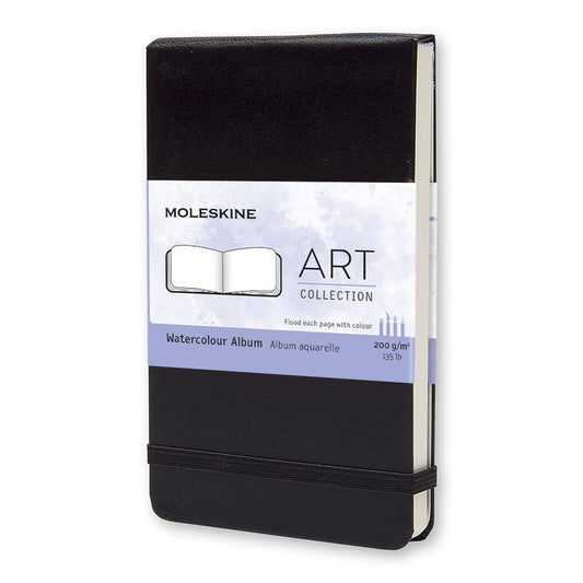 Moleskine Aquarellalbum Hardcover Pocket / A6 / blanko / schwarz
