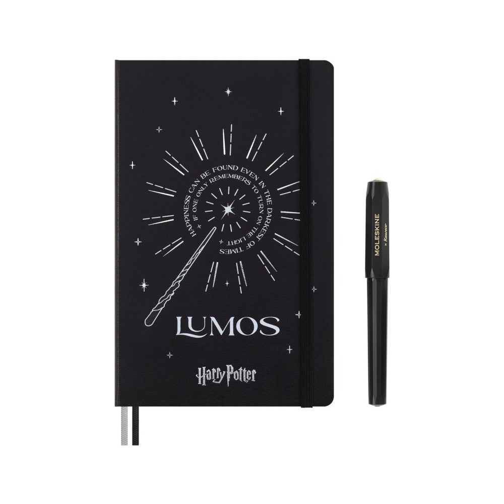 Moleskine "Harry-Potter"-Box Kaweco Tintenroller & Notizbuch / Hardcover / Large / Liniert