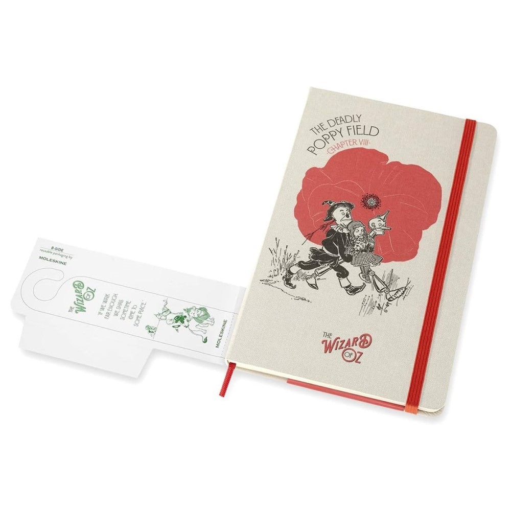 Moleskine Notizbuch "Der Zauberer von OZ - Mohnfeld" / Hardcover / Large / Liniert