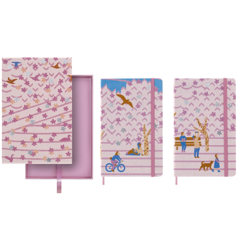 Moleskine Notizbuch "Sakura-Box" / Hardcover / Large / Blanko & Liniert