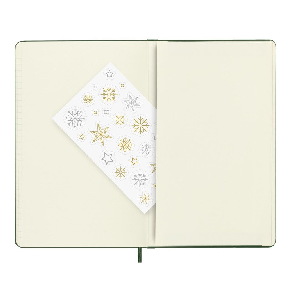 Moleskine Notizbuch Holiday-Edition grün / Hardcover / Large / Liniert