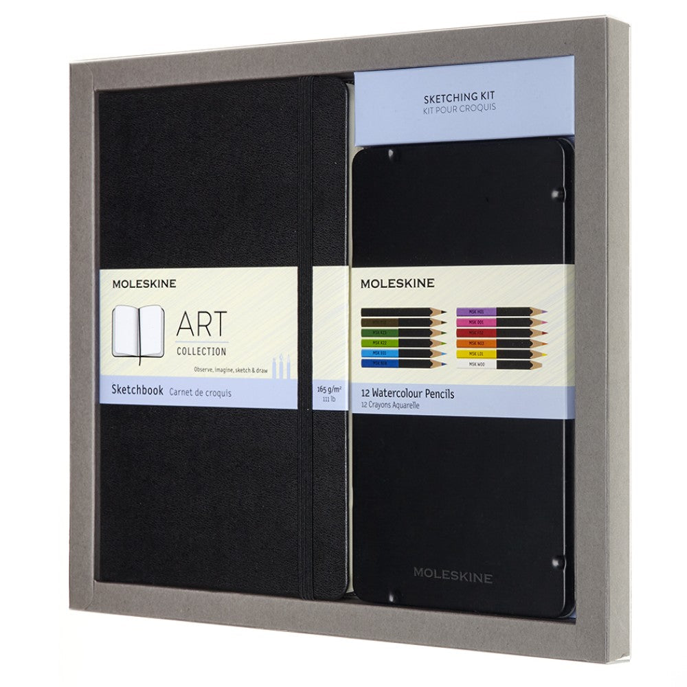 Moleskine Skizzenbuch & Aquarellstifte im Set