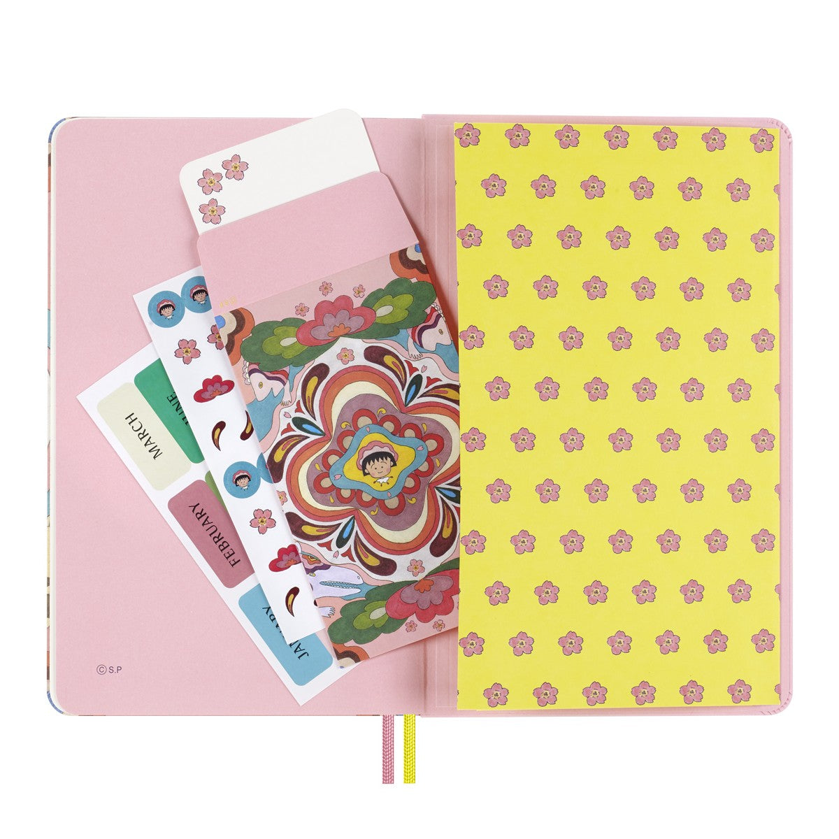 Moleskine Wochen-Notizkalender undatiert Sakura - Maruko / Hardcover / Large