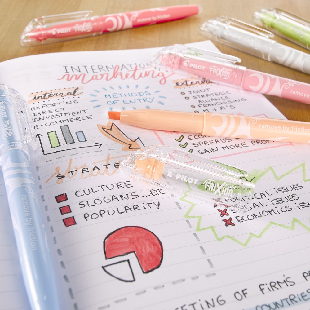 Pilot Textmarker Frixion Light 6er-Set Naturell