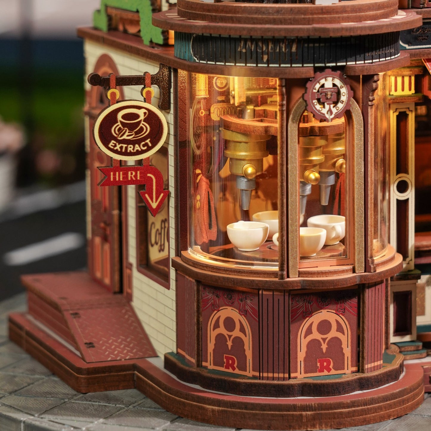 ROKR 3D-Holz-Puzzle Dream Coffee Factory