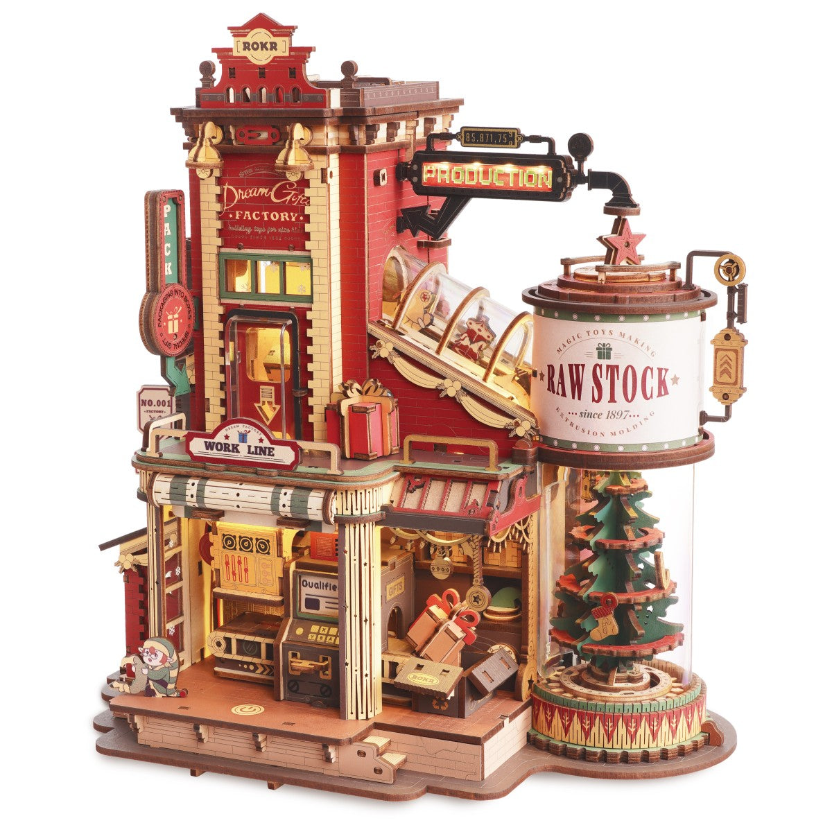 ROKR 3D-Holz-Puzzle Dream Gift Factory