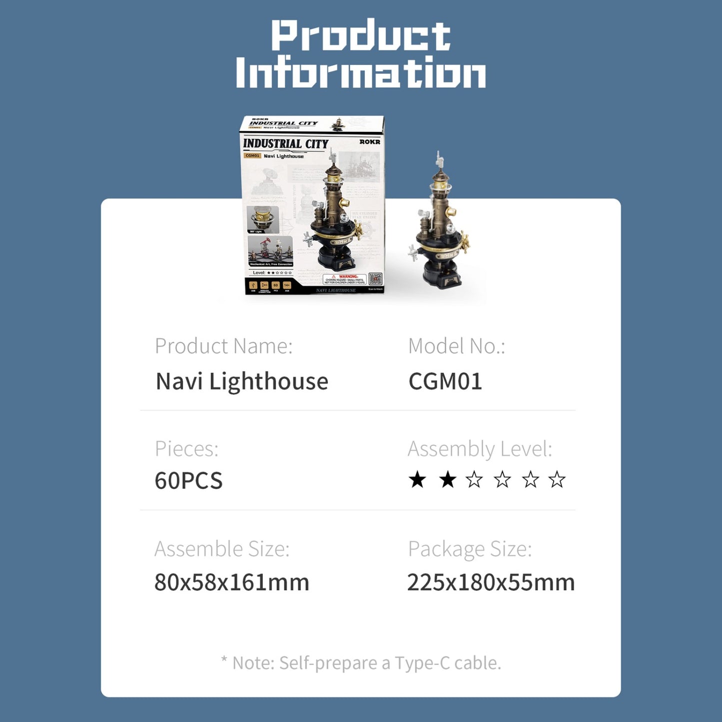 ROKR Industrial City "Navi Lighthouse"