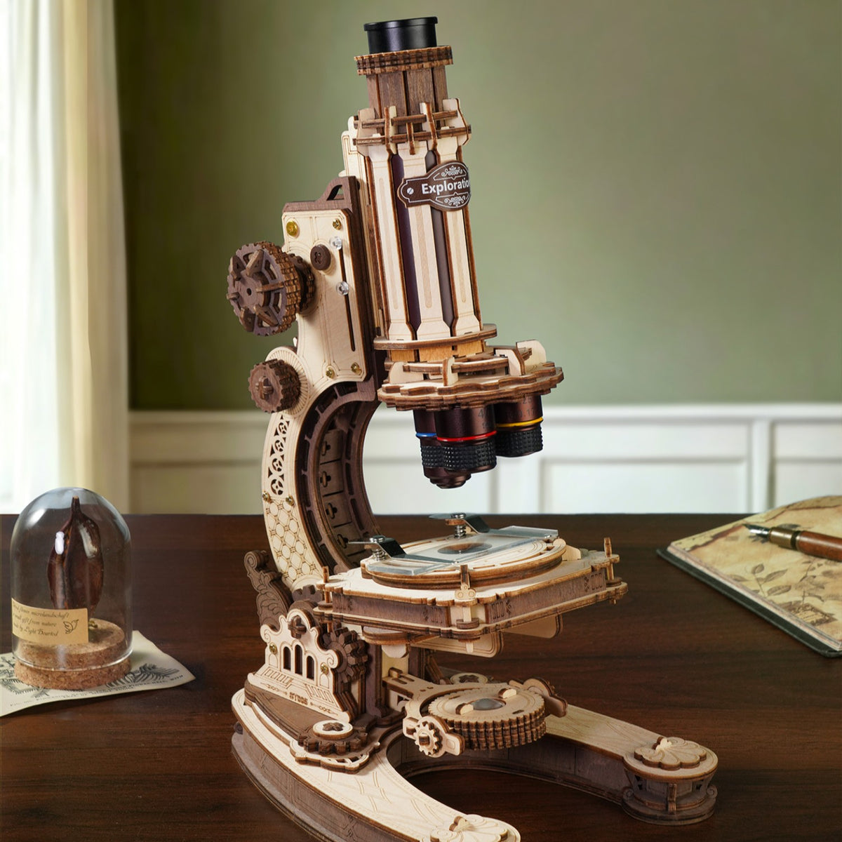 ROKR 3D-Holz-Puzzle "Mikroskop"