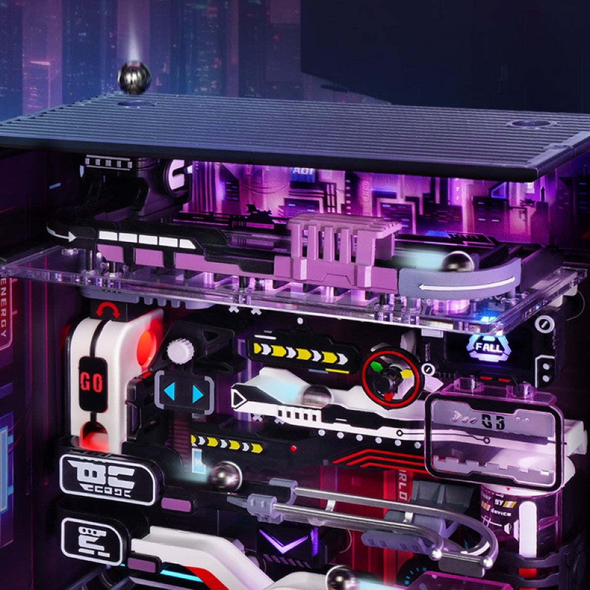 ROKR 3D-Puzzle Marble-Run "The Future City"