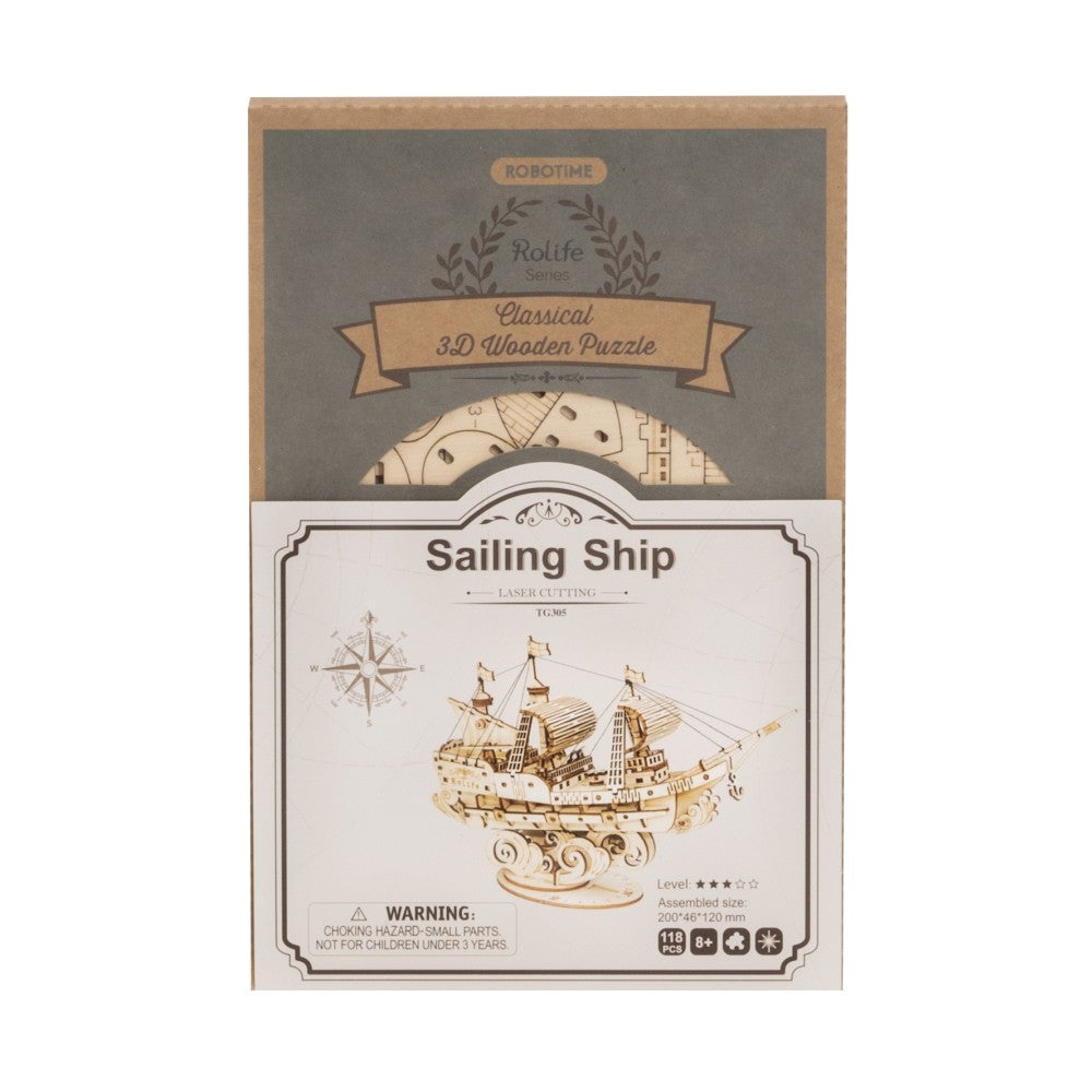 Rolife 3D-Holz-Puzzle "Sailing Ship"