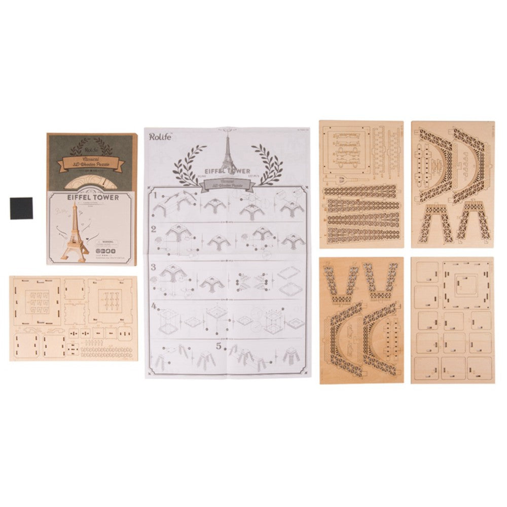 Rolife 3D-Holz-Puzzle Eiffelturm