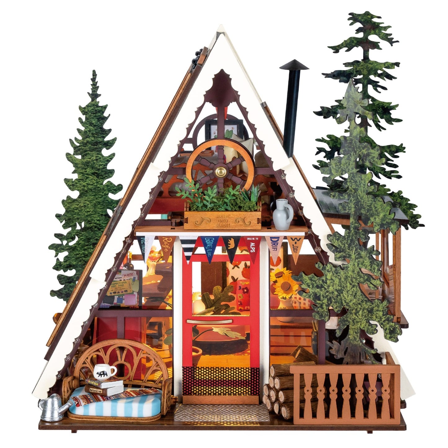 Rolife 3D-Holz-Puzzle DIY "A-Frame-Hütte"