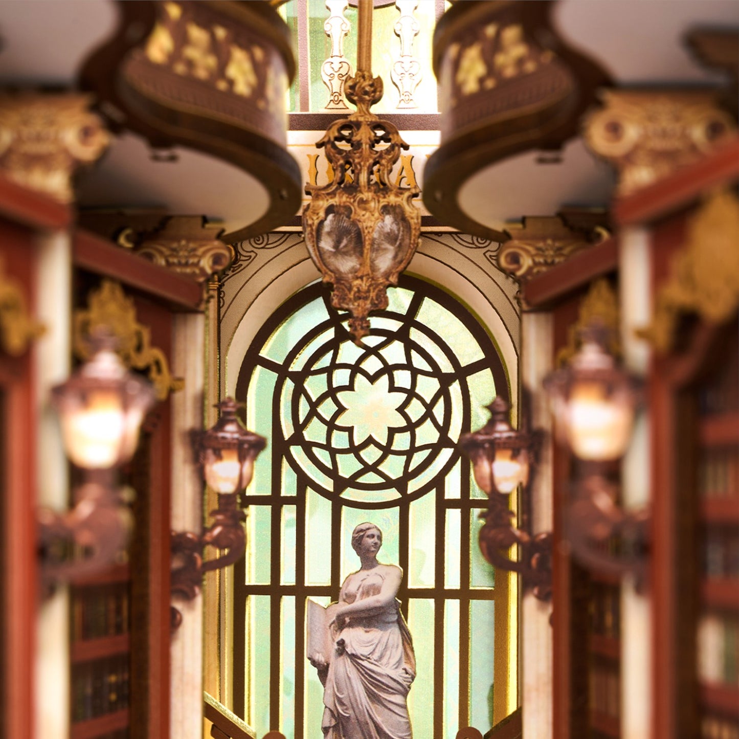 Rolife 3D-Holz-Puzzle Book Nook "Bibliothek der Wunder"