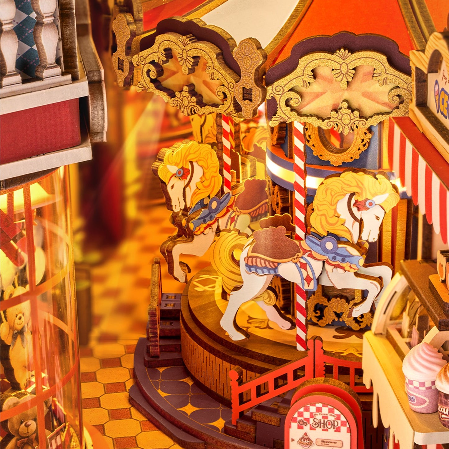 Rolife 3D-Holz-Puzzle Book Nook "Fairytale Amusement Park"