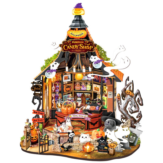 Rolife 3D-Holz-Puzzle "Haunted Candy House"