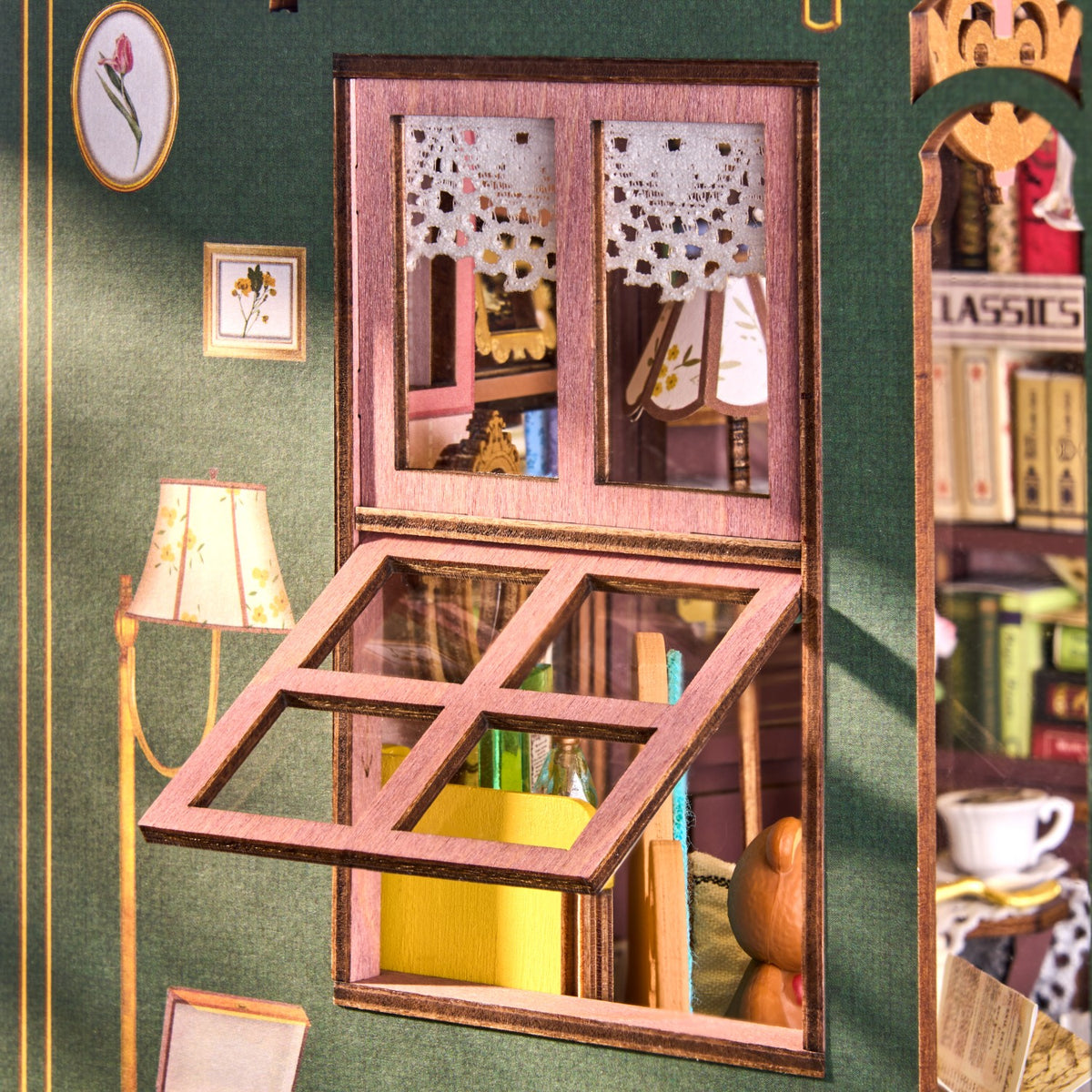 Rolife 3D-Holz-Puzzle Book Nook "Quiet Corner Study"