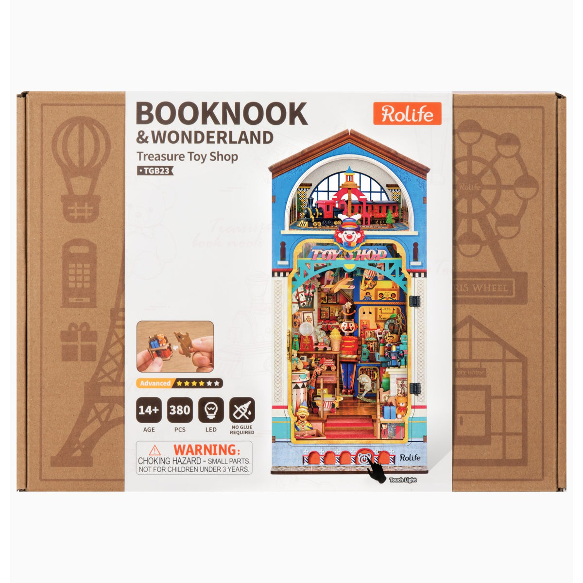 Rolife 3D-Holz-Puzzle Book Nook "Treasure Toy Shop"