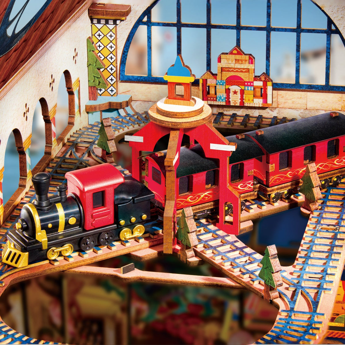 Rolife 3D-Holz-Puzzle Book Nook "Treasure Toy Shop"