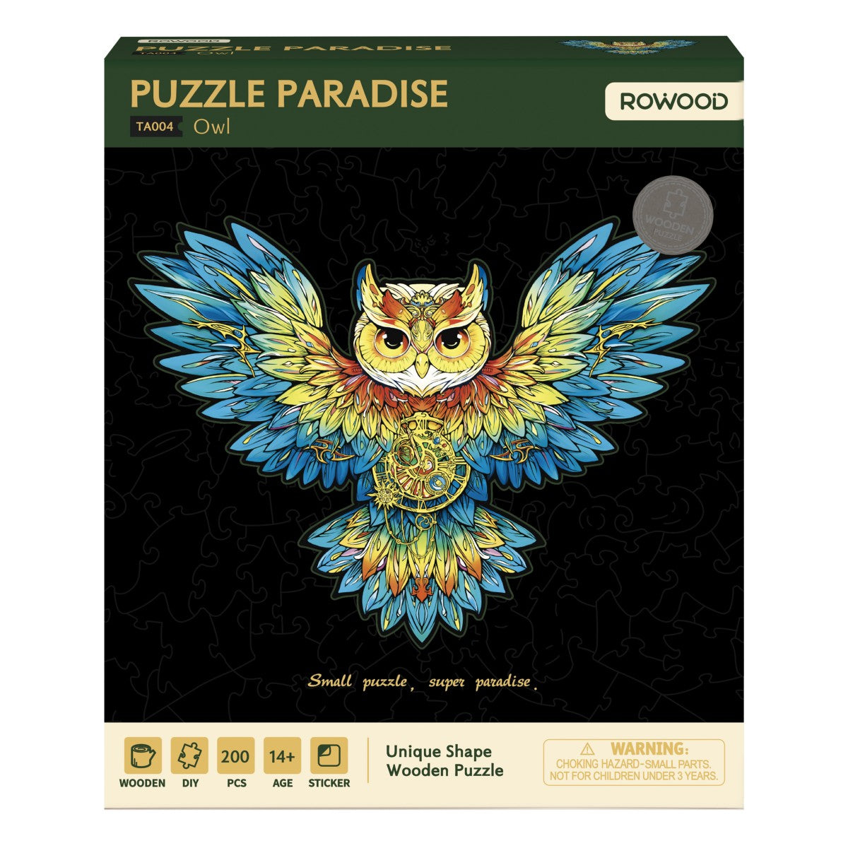 Rowood Holz-Puzzle Eule
