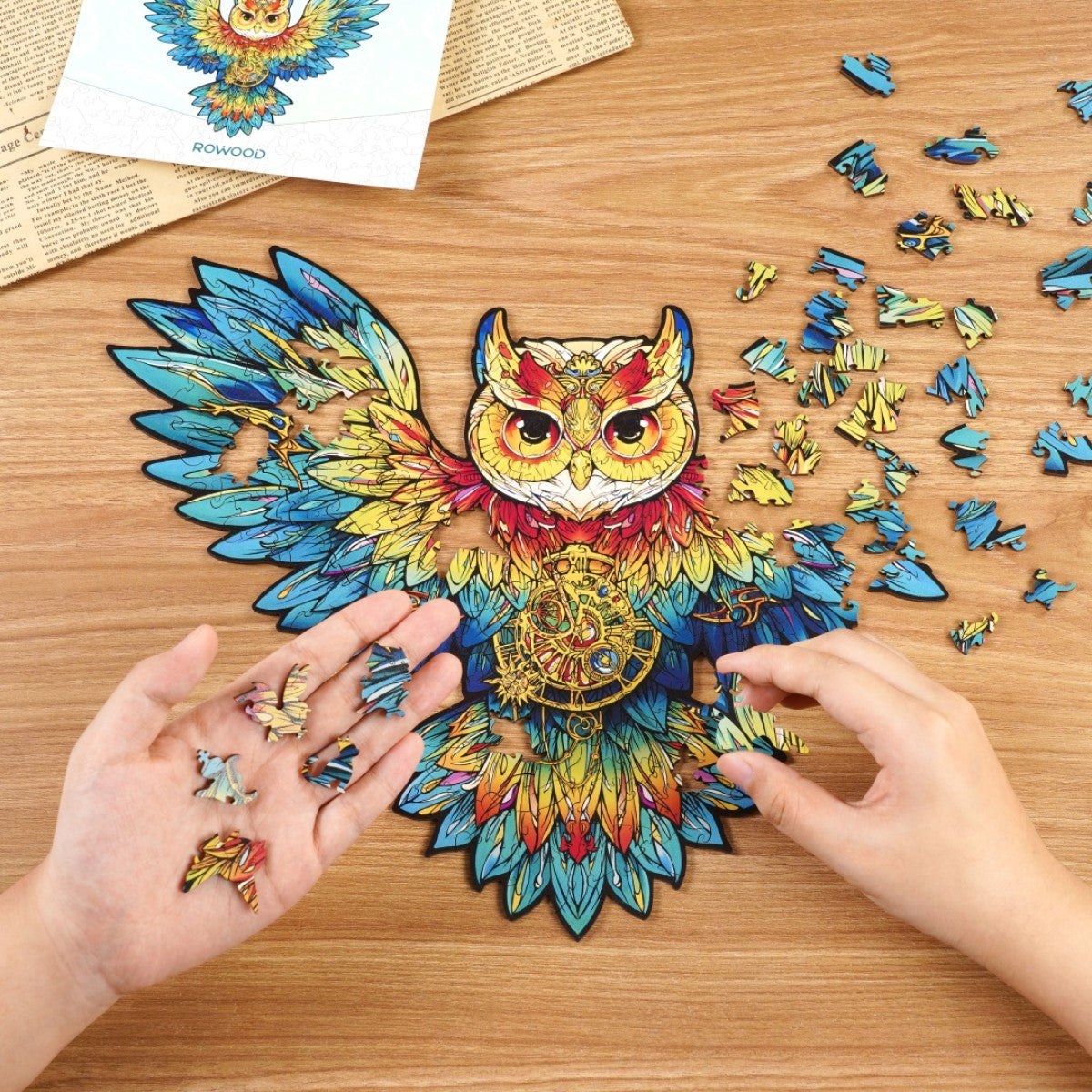 Rowood Holz-Puzzle Eule