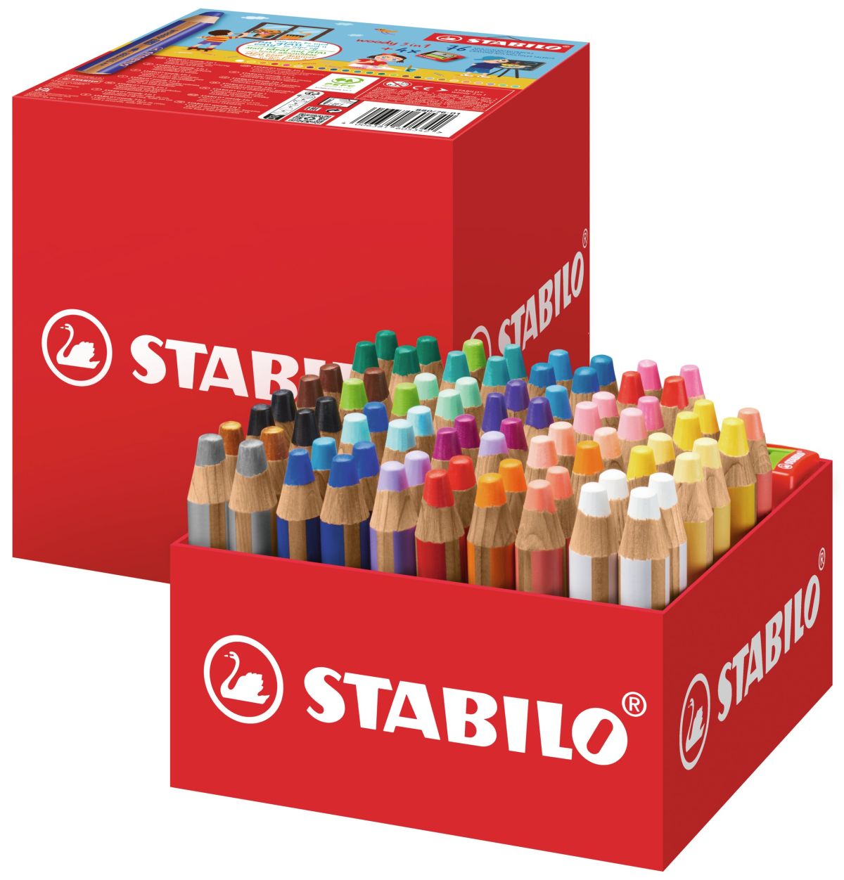 STABILO Buntstift Woody 3 in 1