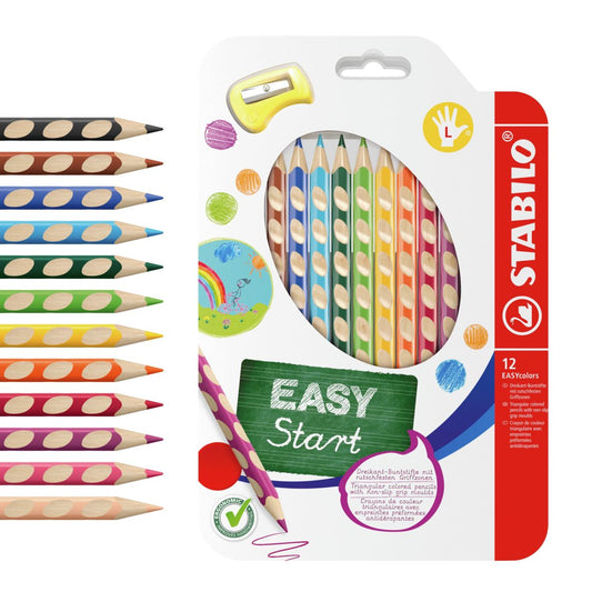 STABILO Bleistift EASYcolors Linkshänder / 12er Pack