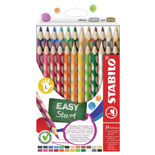 STABILO Bleistift EASYcolors Linkshänder / 24er Pack