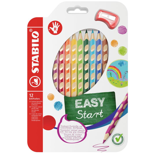 STABILO Bleistift EASYcolors Rechtshänder / 12er Pack