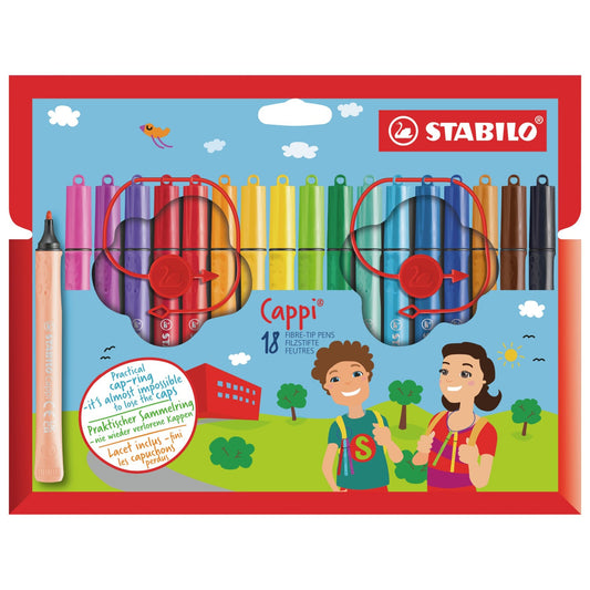 STABILO Filzstift Cappi / 18er Kartonetui