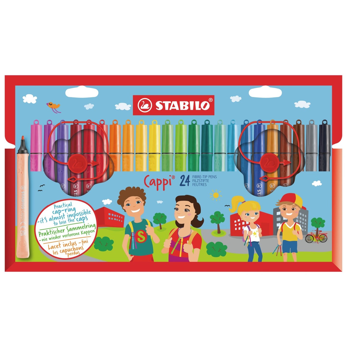 STABILO Filzstift Cappi / 24er Kartonetui