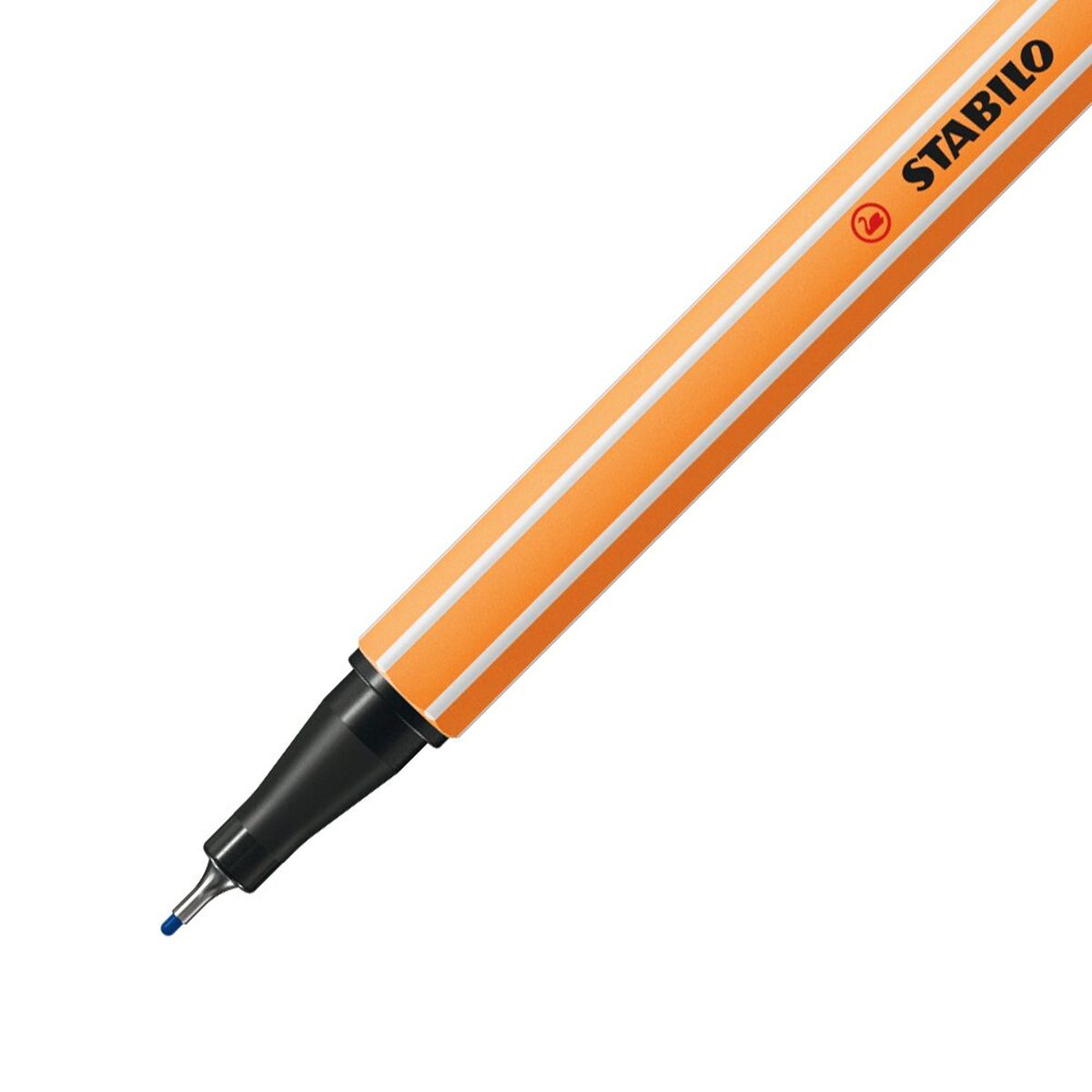 Stabilo Fineliner Point88 ColorParade / 20er Tischset rot/orange