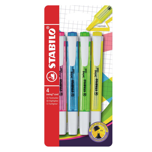 Stabilo Textmarker swing cool 4er Pack