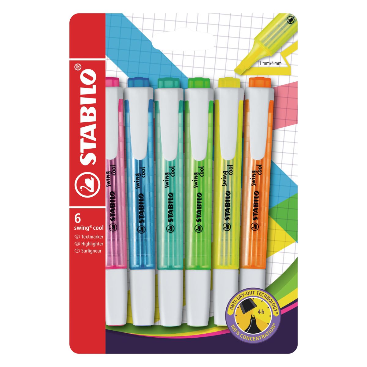 Stabilo Textmarker swing cool 6er Pack